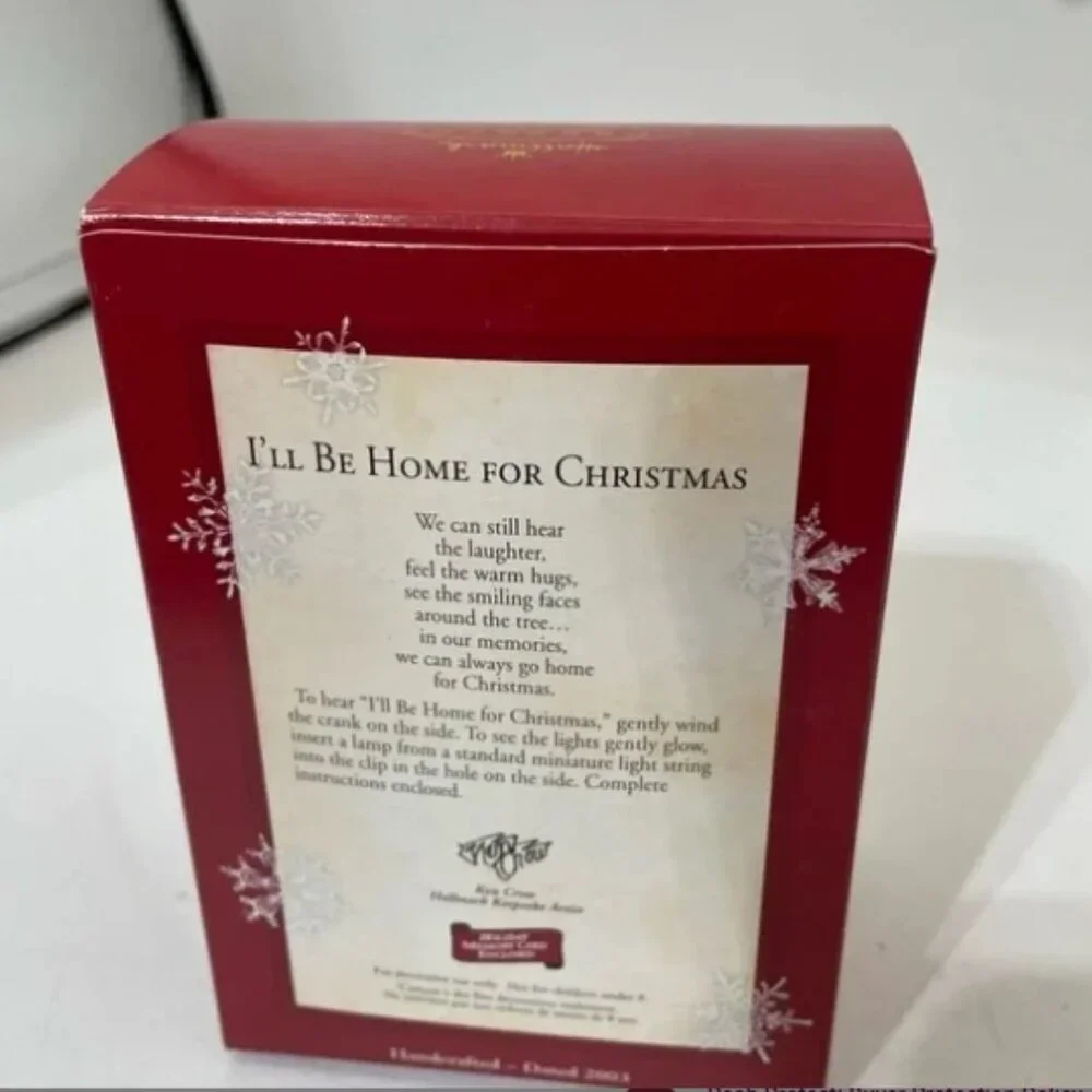 2003 vintage Ornament Music box 